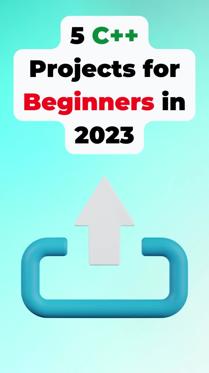 5 C++ Projects for Beginners in 2023 🧑🏻‍💻🏗️ C++ Projects #shorts #coding